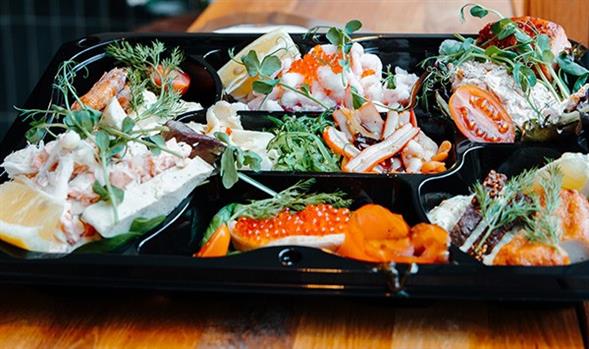 Luksus fiske- og skaldyrstapas fra Byens Fisk